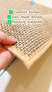 🏚️120cm Long Linen Design Floor Mat 🏚️ Anti Slip Kitchen Mat Entrance Door Carpet Alas Lap Kaki Dapur Karpet Panjang