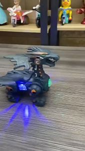 Mainan anak robot elektrik dinosaurus berjalan figure dino naga 1 PC robot dino naga LAMPU SUARA