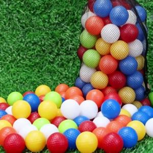 30 Gói Bóng Golf Tập Luyện Bằng Nhựa 41mm Kèm Túi Dây Rút - Bóng Tập Golf Bay Thấp Dành Cho Sân Sau Và Sử Dụng Tại Nhà