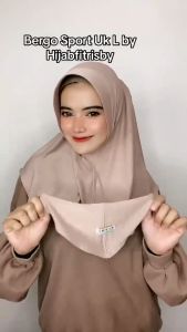 Hijab instan bergo daily size L / Hijab Instan bergo sport uk L / bergo hamidah uk L / Bergo jersey