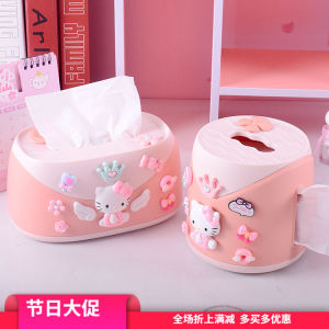 กล่องกระดาษทิชชู่แบบสร้างสรรค์กล่องใส่กระดาษทิชชู่สำหรับโต๊ะน้ำชาห้องรับแขกลายการ์ตูนน่ารักกล่องเก็บกระดาษทิชชูแบบม้วนสำหรับสาวๆห้องนอนใช้ในบ้าน
