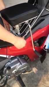GHẾ ĐÔN SỐ INOX [HCM]Ghế ngồi xe máy?? [ LẺ = SỈ ] ?? Xe Số Yên Nệm Không TựaCó Gác ChânAn Toàn Cho Bé 