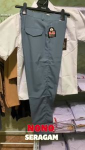 Setelan Sekolah SMA Laki Laki Premium Celana Abu SMA Panjang Baju Putih Pendek SMA Seragam Sekolah
