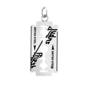 Fashion Hip Hop Music Band Judas Priest Necklace Stainless Steel Razor Shape Pendant For Men Women Jewelry Gift Dropshipping