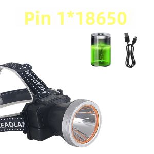 Đèn Pha LED Sạc Lại Được 1000M Đèn Pin Đội Đầu Mạnh Mẽ Có Khả Năng Chiếu Xa Dùng Cho Câu Cá Làm Việc Khai Thác Mỏ Chống Nước