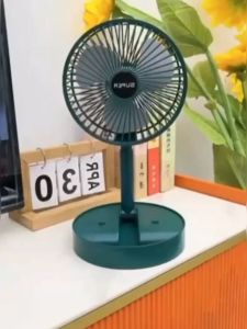 [COD] Kipas Angin Meja Lipat Portable Duduk Mute 2000mAh Cas via USB Charging Bisa Disesuaikan 270° 3 Kecepatan Angin Cocok untuk Rumah Meja Kantor Berkemah