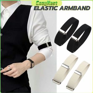 C.N 1Pair Adjustable Elastic Armband Non Slip Shirt Sleeve Holder For Fashion Decorative Armbands