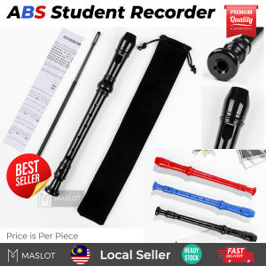 ABS Color Flute Recorder / Soprano/ Rekoder Instruments 小笛子 小学入门笛子 (Yamaha Recorder YRS-23)