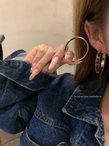 ต่างหูโลหะผสมทรงกลมลายเสือดาวสำหรับผู้หญิง ต่างหูสไตล์ฮ่องกง ต่างหูสไตล์เซียฟอร์ด แฟชั่นสุดเก๋ ใหม่ล่าสุด 2024