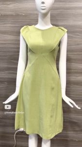 [Voucher 15% MOV 199K cap 100K  Đầm ôm A công sở HeraDG thiết kế vai chờm che khuyết điểm chất liệu tuytsi cao cấp SDPBB2181