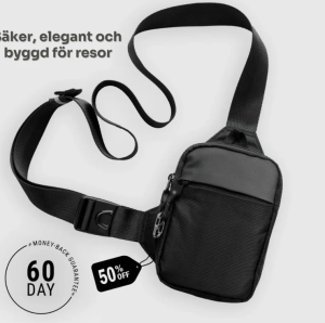 Fashionable Mini Crossbody Bag New Anti-Theft Brush Nylon Sling Bag with Golden Anti-Theft Buckle for Both Men And Women