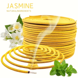 20/40/80/120Pcs Plant Extract Jasmine Scented Spiral Coil Aromatherapy Stick for Home Decoration Yoga Meditation Etc. Air Freshener