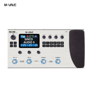 M-VAVE MK300 Guitar Multi-Effect Processor | ANN Neural Modeling 120AMP/360FX | 10h Battery+300s Looper+128 Drum MIDI DAW