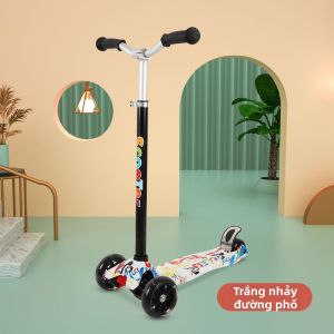 Keluojing | Xe Scooter 4 Bánh Cho Trẻ Em Vành Rộng