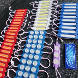 Lampu Led Strip 3 Mata Lampu Kolong Motor Motorcycle Alis lampu Ukuran 7cm 12Volt Universal COD bayar tempat
