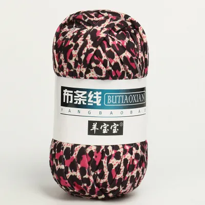 Handmade DIY Chunky Yarn Segmented Dyeing Cloth Strip Hook Bag Line Seat Cushion Line Carpet Line Woolen Yarn Towel Knitting