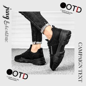 Tsion พร้อมจัดส่ง รองเท้าผ้าใบแฟชั่นสำหรับผู้ชาย เลือกได้ 2 สี ดำและน้ำตาล งานดี เบา ใส่สบาย แมทช์ง่าย เข้าได้กับทุกการแต่งกาย สั่งเลย ถูกจริ๊งงงง