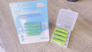 【Manila In-Stock Inventory GALAXY FOREST 1.2V AA 3000mAh AAA 1800mAh Rechargeable Battery Ni-MH High Quality+Gift a battery case