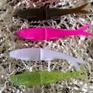 Jointed Swimbait Lure 12cm/11g 17cm/35g Lifelike PVC Soft Fishing Bait with Sharp Treble Hooks Artificial Lure for Saltwater F