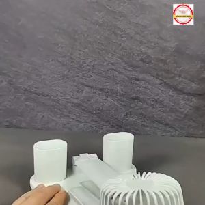 Đèn học sạc tích điện đèn chống cận tích hợp quạt đông hồ màn hình Led