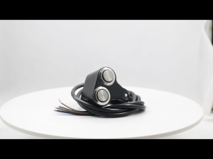 25mm Motorcycle Handlebar Dual Blue LED Manual-return&Self-return Button Switch Universal