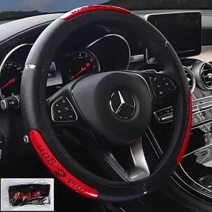CARSOON Cover Setir Mobil Bahan Kulit Steering Wheel Cover aksesoris mobil Sarung mobil Toyota Mitsubisi Suzuki Nissan Avanza Brio universal