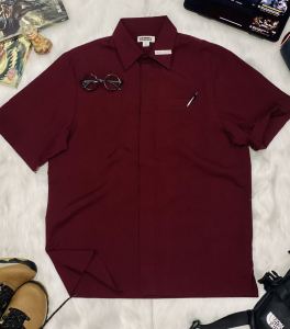 Áo sơ mi ngắn tay nam Edwards chất liệu 100% polyester co giãn 2 chiều có bigsize