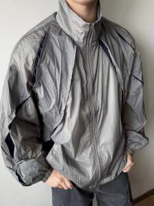 Lightweight American Style Functional Windbreaker Hooded Quick Dry Sun Protection Loose Sports Jacket Men Women Casual Coat