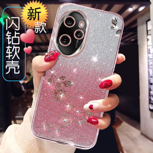 Honor 100Pro New Model Silicone Protective Case Women Full Cover Anti-Fall Curved Screen Transparent Soft Shell Fashionable Design