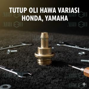 TUTUP OLI HAWA (RACING) KUNINGAN UNTUK MOTOR HONDA YAMAHA ( Anti karat ) Beat vario  supra x CRF Mio Aerox Nmax jupiter Motorcycle Variasi