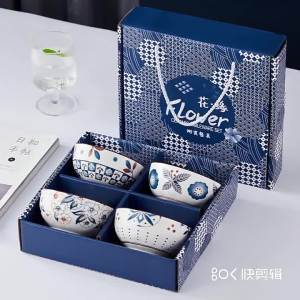 Set Pinggan Mangkuk Tembikar Set Mangkuk Warna Underglaze Pinggan Mangkuk Pinggan Mangkuk Alat Mangkuk Pinggan Makan Mangkuk   Kumpulan Cenderahati  Kecil