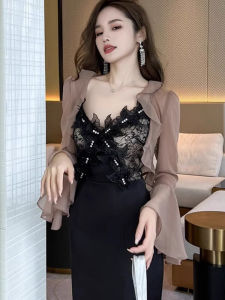 Fashion Ruffles Chiffon Sun Protection Clothing Womens Summer Dress Outerwear Shawl Short Cardigan Coat Thin Blouse