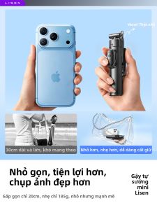 LISEN | Gậy Tự Sướng Quay Được & Chân Đế Để Sàn Có Bluetooth cho Điện Thoại