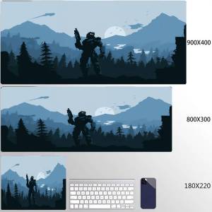 Bandai | Firewatch Mouse Pad XXL Rubber Deep Forest Large Mousepad Gamer Non-Slip Art Desk Mat Computer Laptop Pads 90x40cm Keyboard Mats