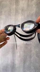 Kacamata Renang Wave GA2409E Black - Clear Lens Anti UV & Anti Fog
