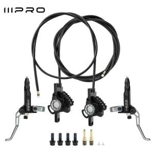 MEROCA | Bộ Phanh Đĩa Thủy Lực IIIPRO C5X2 MTB CNC Dual-Piston Caliper Với Lắp Đặt Không Cần Dụng Cụ Ống 940/1700mm 443g Đen/Bạc