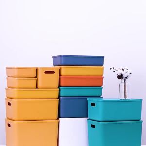 Hộp Đựng Đồ Bằng Nhựa Có Nắp Tủ Quần Áo Tất Hộp Đựng Đồ Lót Hộp Đựng Đồ Chơi Khối Xây Dựng Giỏ Đựng Đồ Ăn Nhẹ Sách Ảnh