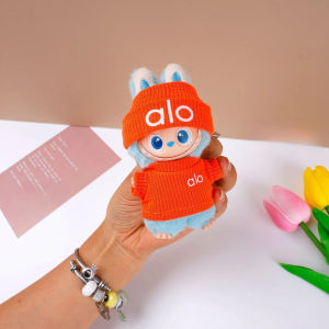 For Mini Labubu Doll 4.0 Pin for love Outfit Clothes Sweater Badminton Tennis Sports Clothing Shoes Set 10cm Plush Doll Series