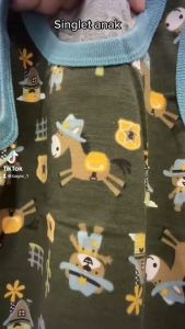 BAYIe - 3 PCS Kaos Singlet/Kutung Bayi/Anak Laki/Perempuan Motif COWBOY SG-SB 001 AGREE KIDS Size S M L XL