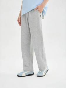 SANFU | Spring/Summer Wide Leg Straight-cut Knitted Single-color Trousers