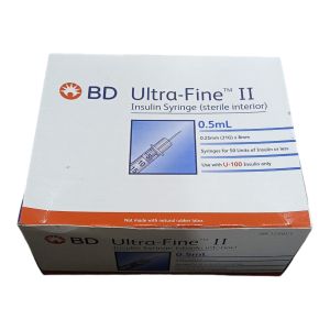 0.5mL (30G) BD Ultra-Fine II Insulin Syringe Short Needle 100s