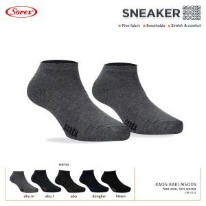 SOREX MEN BASIC ANKLE SNEAKER SOCKS 5001 5002 5003 5004 5005 5006 - KAOS KAKI KANTOR PRIA | Kaos Kaki Pria Sorex High Quality / Kaos Kaki Kerja Kantoran Premium | Kaos Kaki Pria Sorex Elastis Nyaman Di kulit Berbahan Katun | LATANSA