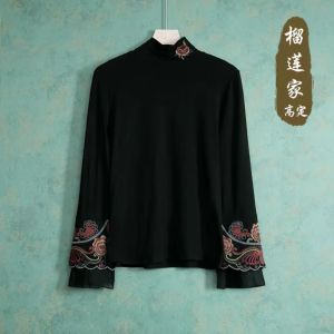 Spring & Fall New Chinese Style Machine Embroidery Vest Coat Female Loose National Style Tang Suit Retro Plate Buckle Waistcoat Vest Tops