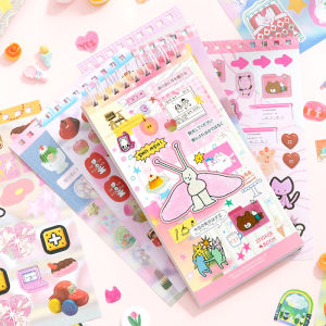 20 Tờ Kawaii Nhật Bản Cắt Khuôn Cuộn Nhãn Dán Sách DIY Scrapbooking Văn Phòng Phẩm Trang Trí Bộ Những Khoảnh Khắc Tuyệt Vời Series