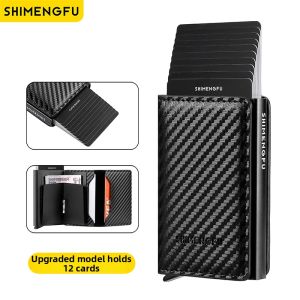 MLZH | Metal Automatic Pop-up Thin Anti-Demagnetization Anti-theft Card Holder