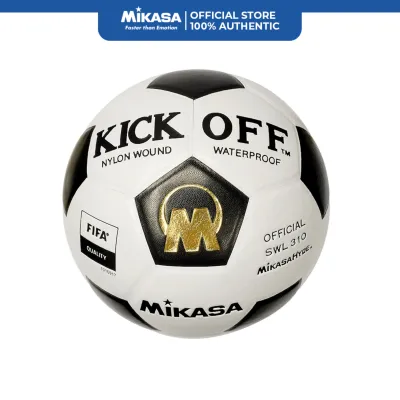 Mikasa SWL310-WBK-FQ Football High Grade Synthetic Leather Size 5 (White/Black)