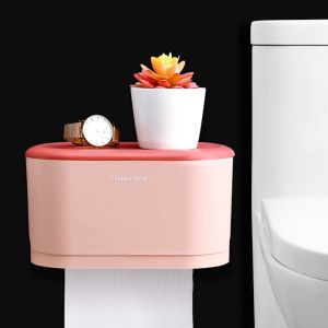 Kotak Tempat Tissue Toilet Wadah Tisu Kamar Mandi Gantung Tempel Dinding Aesthetic