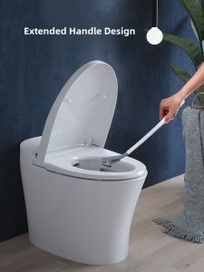 Silicone Toilet Brush Self Cleaning No Dead Angles Household Bathroom Cleaning Tool Wall Mounted Plastic Durable Toilet Sweeper