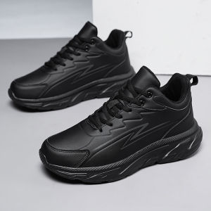 Mens Sneakers Thick-soled Wear-resistant Casual Sports Running Shoes Comfortable Light Large Size Fathers Shoes Walking Shoes