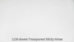 Transparent Sticky Notes1120 Sheets Clear Sticky Notes with Pen Waterproof Annotation Kit Self-Adhesive Translucent Writable Index Tabs for Annotation Books Bible Journaling Study Office School